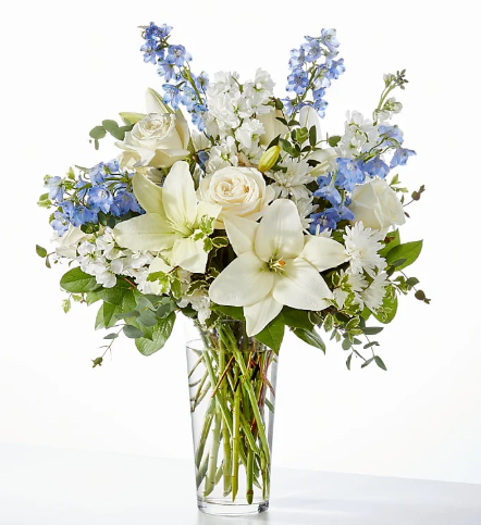Peaceful White Basket